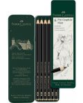 Комплект графитни моливи Faber-Castell Pitt - Matt, 6 броя - 3t
