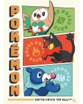 Комплект мини плакати GB Eye Games: Pokemon - Starters - 2t