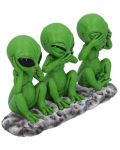 Комплект статуетки Nemesis Now Adult: Humor - Three Wise Martians, 16 cm - 3t