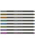 Комплект флумастери Stabilo Pen 68 - 8 металически цвята - 2t