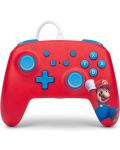 Контролер PowerA - Enhanced, жичен, за Nintendo Switch, Woo-hoo! Mario - 1t
