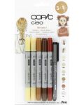 Комплект маркери Copic Ciao – Hair Tones, 5+1 - 1t