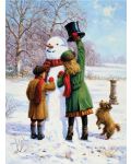 Комплект за рисуване с акрилни бои Royal - Снежен човек, 22 х 30 cm - 1t