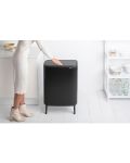 Кош за отпадъци Brabantia - Bo Touch Hi, 2 x 30 l, Matt Black - 7t