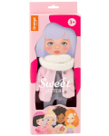 Комплект дрехи за кукла Orange Toys Sweet Sisters - Розово яке с шал - 1t