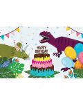 Комплект покани за рожден ден Simetro - Динозаври, 10 бр. - 1t