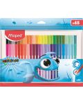 Комплект флумастери Maped Color Peps - Ocean, 48 цвята - 1t