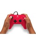 Контролер PowerA - Enhanced, жичен, за Nintendo Switch, Raspberry Red - 7t