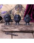 Комплект статуетки Nemesis Now Adult: Humor - Three Wise Ravens, 8 cm - 5t