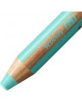 Комплект цветни моливи Stabilo Woody 3 in 1 - 6 пастелни цвята, с острилка - 3t
