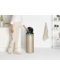 Кош за отпадъци Brabantia - Touch Bin New, 30 l, Champagne - 4t