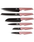 Комплект кухненски ножове Berlinger Haus - I-Rose Collection, 6 части - 1t