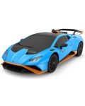 Кола с радиоуправление Rastar - Lamborghini Huracan STO Radio/C, синя, 1:24 - 1t