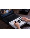 Безжичен контролер 8BitDo - Arcade Stick, бял (Xbox One/Series X/PC) - 8t