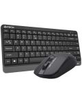 Комплект мишка и клавиатура A4tech - FG1112 Fstyler, безжичен, черен - 2t