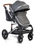 Комбинирана детска количка Moni - Gala, черна - 1t