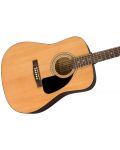 Комплект акустична китара с аксесоари Fender - FA-115, бежов/черен - 4t