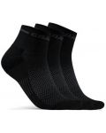 Комплект чорапи Craft - Core Dry Mid, 3 чифта , черни - 1t