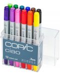 Комплект маркери Too Copic Ciao - Основни тонове, 12 цвята - 1t