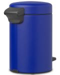 Кош за отпадъци Brabantia - NewIcon, 3 l, Mineral Powerful Blue - 4t