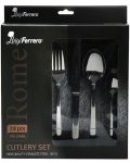 Комплект от 24 прибора за хранене Luigi Ferrero - Rome FR-2446, сребристи - 2t