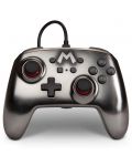 Контролер PowerA - Enhanced, за Nintendo Switch, Mario Silver - 1t