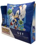 Комплект одеяло и възглавница Sega Games: Sonic the Hedgehog - Sonic - 2t
