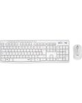 Комплект мишка и клавиатура Logitech - MK295, безжичен, бял - 1t