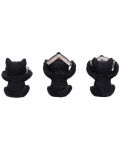 Комплект статуетки Nemesis Now Adult: Humor - Three Wise Spell Cats, 8 cm - 3t