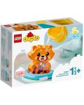 Конструктор LEGO Duplo - Забавления в банята,  Плаваща червена панда (10964) - 1t
