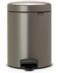 Кош за отпадъци Brabantia - NewIcon, 5 l, Platinum - 1t