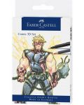 Комплект за комикси Faber-Castell Pitt Artist - Comic 3D, 11 броя - 1t