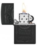 Комплект запалка и калъф Zippo - Jack Daniels, черен мат - 4t