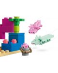 Конструктор LEGO Minecraft - Къща-аксолотъл (21247) - 4t