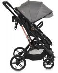 Комбинирана бебешка количка Moni - Raffaello, сива - 3t