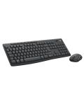Комплект клавиатура и мишка Logitech - MK370, безжичен, графит - 2t
