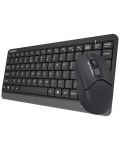 Комплект мишка и клавиатура A4tech - FG1112 Fstyler, безжичен, черен - 4t