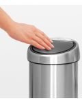 Кош за отпадъци Brabantia - Touch Bin, 3 l, Matt Steel Fingerprint Proof - 4t