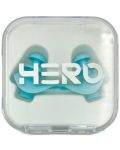 Комплект силиконови тапи за уши HERO - Ergo One, сини - 1t