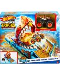 Комплект Hot Wheels Monster Trucks - Световна арена, Treasure Chomp Challenge - 1t