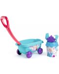 Детски плажен комплект Smoby Frozen - Количка с кофичка за пясък - 1t