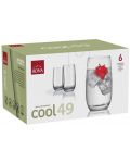 Комплект чаши за вода Rona - Cool 4218, 6 броя x 350 ml - 2t