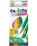 Комплект цветни моливи Carioca Tita - 12 цвята - 1t