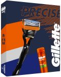 Gillette Fusion Комплект за бръснене - Самобръсначка + Гел за бръснене, 200 ml - 2t