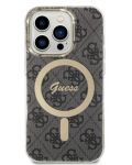 Калъф и зарядно Guess - 4G MagSafe, iPhone 14 Prо, черен - 3t
