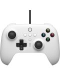 Контролер 8BitDo - Ultimate Wired, бял (Nintendo Switch/PC) - 1t