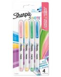 Комплект перманентни маркери Sharpie - S-Note, 4 цвята - 1t