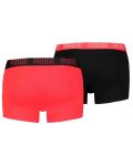 Комплект мъжки боксерки Puma - Basic Trunk, 2 чифта , червени/черни - 2t