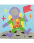 Комплект за рисуване с цветен пясък Andreu toys - Космос - 3t