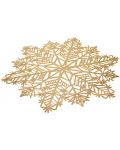 Подложка за хранене ADS - Snowflake, 38 cm, златиста - 2t